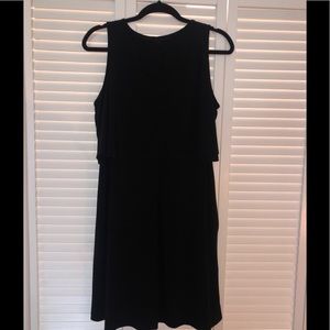 Black tank top swing dress